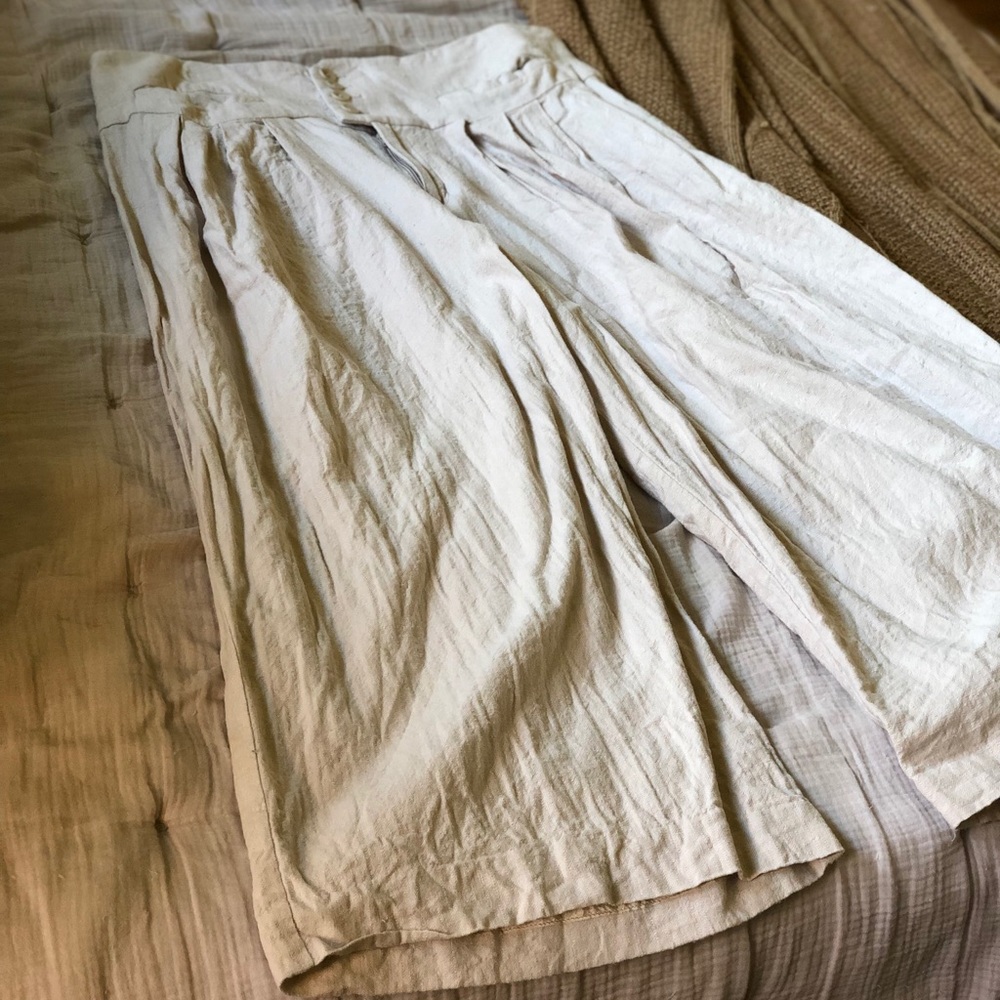 Anthropologie Wide-Leg Cropped Pants